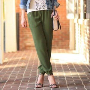 J. Crew Olive Green Skinny Turner Jogger Pants